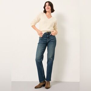 Fat Face Dark Blue Ankle Jeans